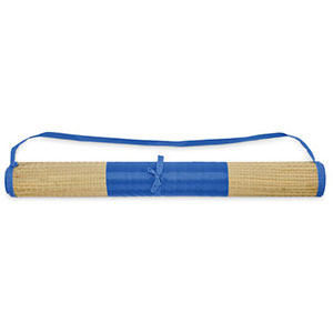 Stuoia da spiaggia in paglia RAFIA - Blu Royal