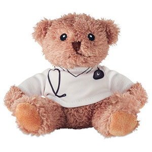 Orsacchiotto peluche dottore DOC - Bianco