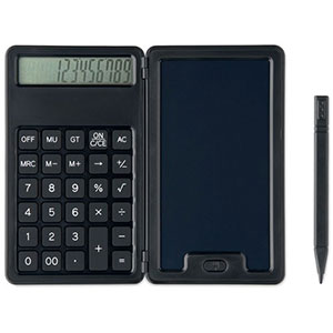 Calcolatrice con tablet CLERK - Nero