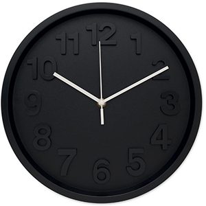 Orologio da parete MURO - Nero