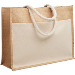 Shopper in juta BAGA - Beige