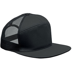 Cappellino con visiera piatta BEAD - Nero
