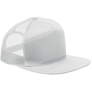 Cappellino con visiera piatta BEAD - Bianco