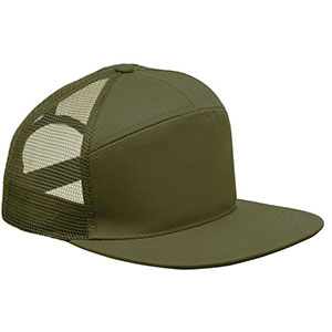 Cappellino con visiera piatta BEAD - Verde Militare