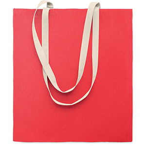Shopper in cotone ZEVRA COLOUR - Rosso