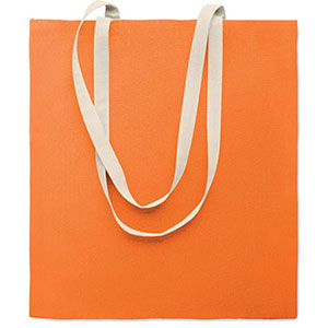 Shopper in cotone ZEVRA COLOUR - Arancio