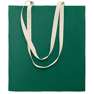 Shopper in cotone ZEVRA COLOUR - Verde Scuro