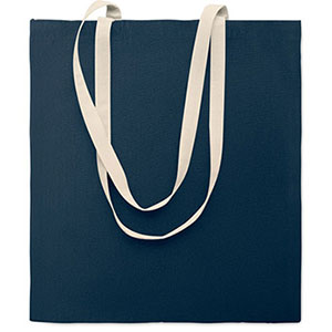 Shopper in cotone ZEVRA COLOUR - Navy Scuro