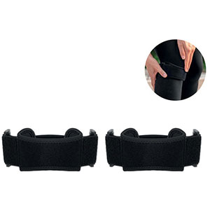 Set di 2 ginocchiere sportive STABIL - Nero