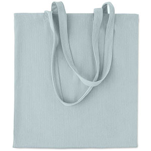 Shopper in velluto a coste CORDY B - Celeste