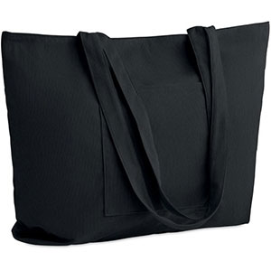 Shopper grande in velluto CORDY G - Nero