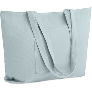 Shopper grande in velluto CORDY G - Celeste