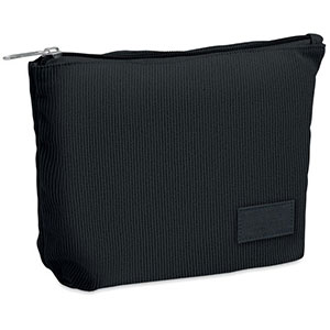 Porta cosmetici in velluto CORDY T - Nero