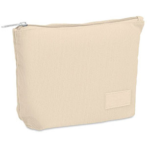 Porta cosmetici in velluto CORDY T - Beige
