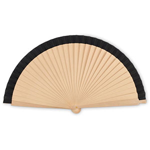 Ventaglio in legno WOODFAN - Nero