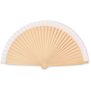 Ventaglio in legno WOODFAN - Bianco