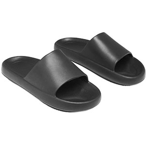 Ciabatte unisex con fascia EVASLIDE - Nero