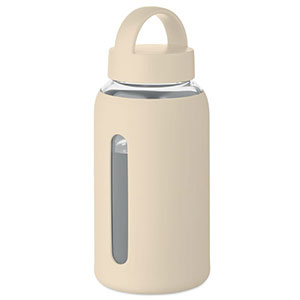 Borracia in vetro con custodia in silicone BORIS - Beige