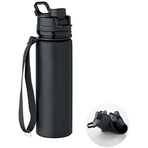 Borraccia pieghevole in silicone LETT - Nero
