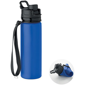 Borraccia pieghevole in silicone LETT - Blu Royal