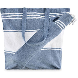 Borsa da spiaggia con telo HUMMUM - Blu