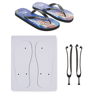 Ciabatte flipflop per sublimazione DO MEL - Nero