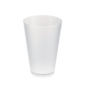 Bicchiere riutilizzabile 300ml FESTA LARGE - Bianco Traslucido