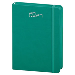 Agenda giornaliera, copertina con elastico cm 14,5x21 S/D abbinati - Verdiano