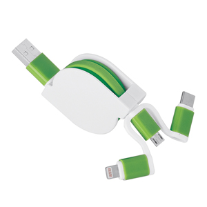 Cavo retrattile RETRACT - Verde lime