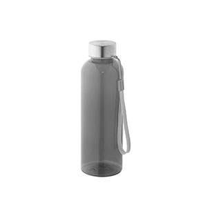 ENDERS M - borraccia trasparente in r-Pet, da 600 ml - Nero