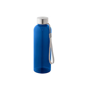 ENDERS M - borraccia trasparente in r-Pet, da 600 ml - Blu