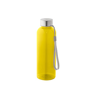 ENDERS M - borraccia trasparente in r-Pet, da 600 ml - Giallo