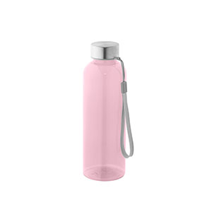 ENDERS M - borraccia trasparente in r-Pet, da 600 ml - Rosa chiaro