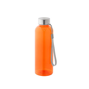ENDERS M - borraccia trasparente in r-Pet, da 600 ml - Arancione
