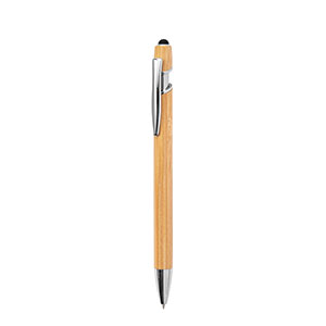 NEIL BAMBOO - penna in bamboo con accessorio touch - Naturale