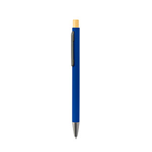 ZYLEN - penna in alluminio riciclato con finitura in gomma - Blu