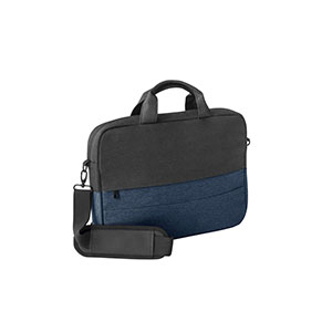 GENOA - borsa per laptop in poliestere riciclato - Blu