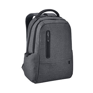 RE-BOSTON - zaino per laptop in nylon riciclato - Grigio scuro