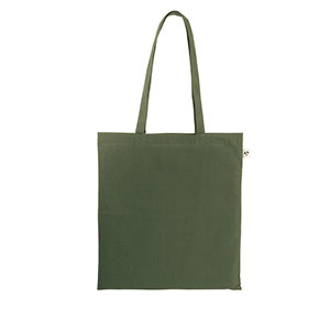 MEXICO - borsa in cotone riciclato e rPET - Verde militare