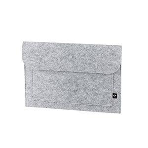FELPY SLEEVE - custodia per computer in feltro riciclato - Grigio chiaro