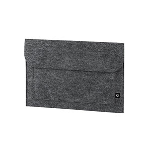 FELPY SLEEVE - custodia per computer in feltro riciclato - Grigio scuro
