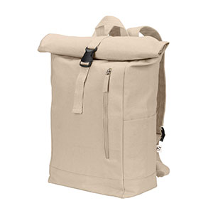 SAINT - zaino roll top in cotone riciclato e poliestere riciclato - Naturale