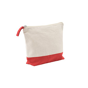 DAPHNE - pochette per cosmetici in 100% cotone - Rosso