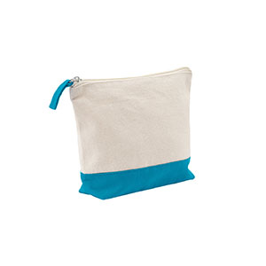 DAPHNE - pochette per cosmetici in 100% cotone - Azzurro