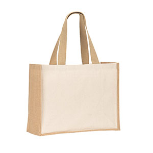 HELSINQUE - borsa in tela e juta - Naturale