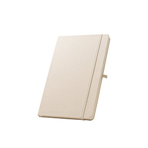 ANNE - block notes A5 con cover in rPET - Bianco pastello