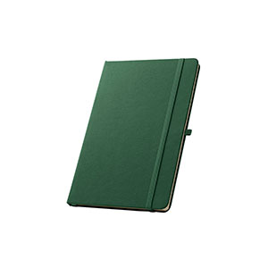 ANNE - block notes A5 con cover in rPET - Verde scuro
