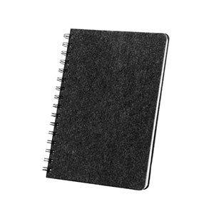 MISHIMA - taccuino A5 con copertina in feltro riciclato - Grigio scuro