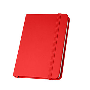 CAMPUS - quaderno A5 con copertina in PU riciclato - Rosso