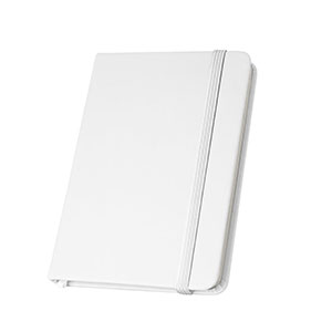 CAMPUS - quaderno A5 con copertina in PU riciclato - Bianco